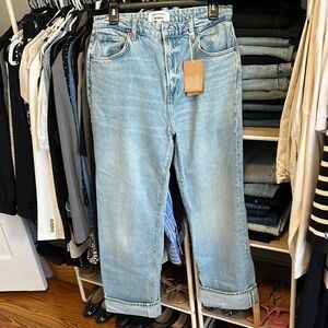 Reformation Light Blue Boot Cut Jeans